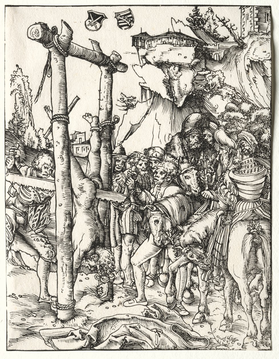 Pyhän Simeonin marttyyrikuolema, n. 151015. tekijältä Lucas Cranach the Elder
