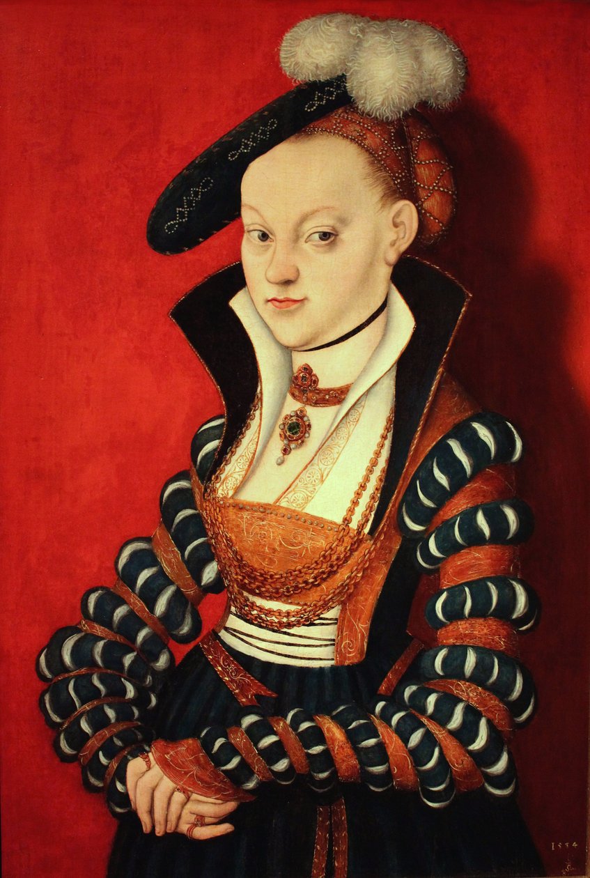 Christiane von Eulenaun muotokuva tekijältä Lucas Cranach the Elder