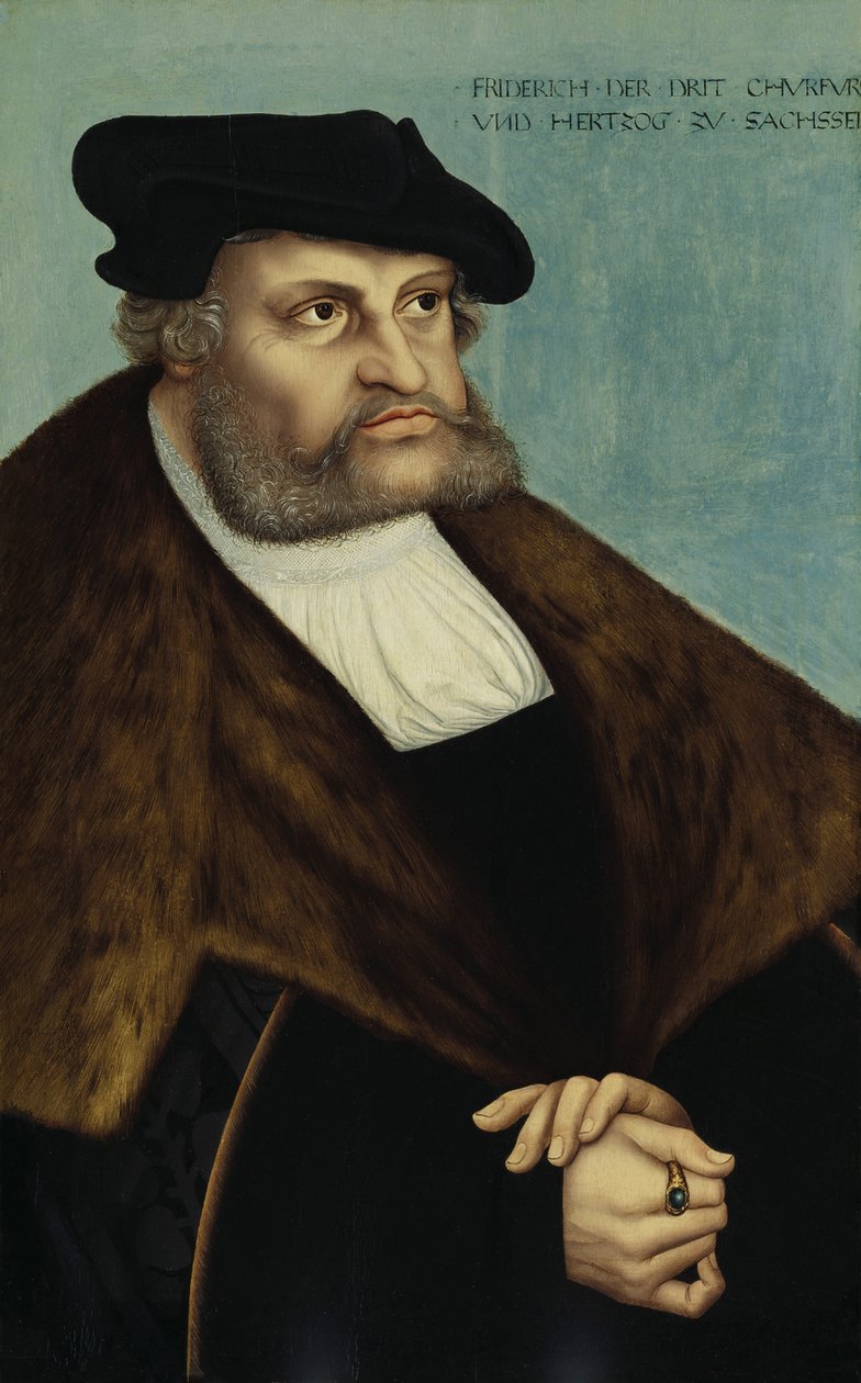 Frederick III:n muotokuva, Saksin vaaliruhtinas 1463-1525 tekijältä Lucas Cranach the Elder