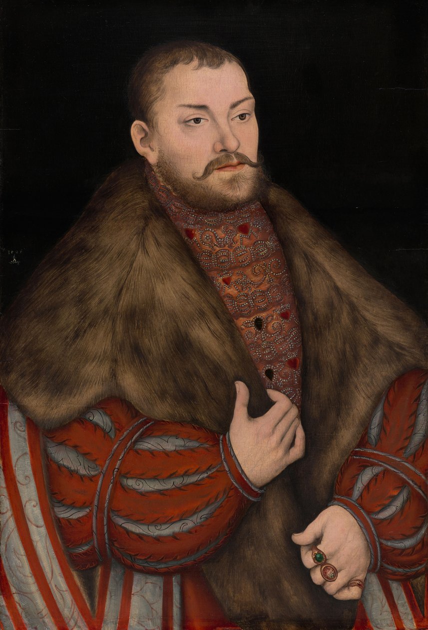 Brandenburgin valitsijamiehen Joachim II:n muotokuva. tekijältä Lucas Cranach the Elder
