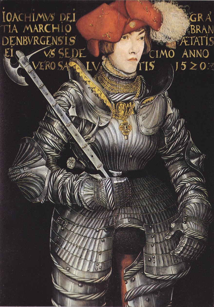 Muotokuva Joachim II. Brandenburgin vaaliruhtinaan muotokuva. tekijältä Lucas Cranach the Elder