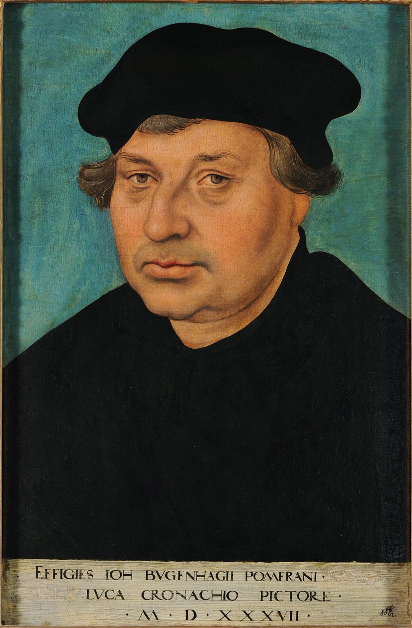 Johannes Bugenhagenin muotokuva tekijältä Lucas Cranach the Elder