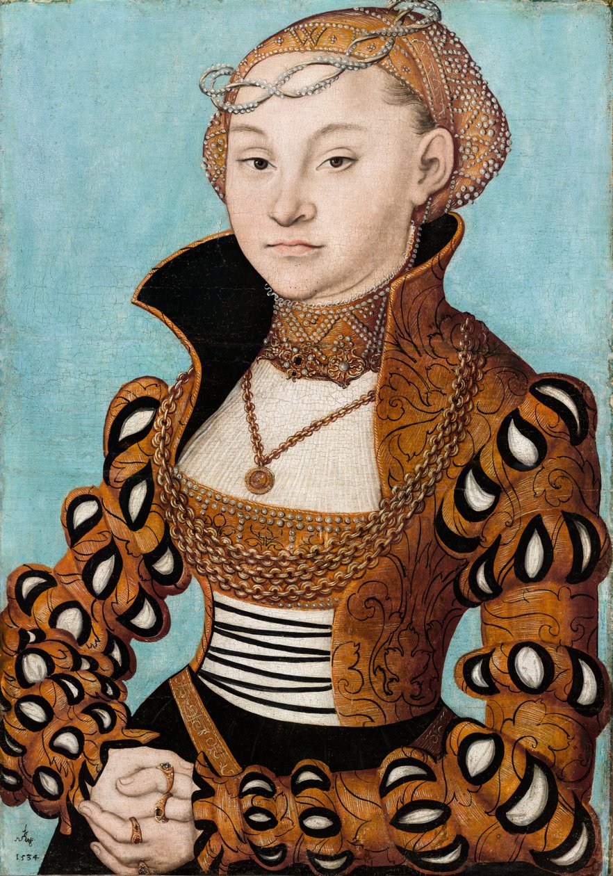 Muotokuva prinsessa Maria Saksin prinsessasta tekijältä Lucas Cranach the Elder