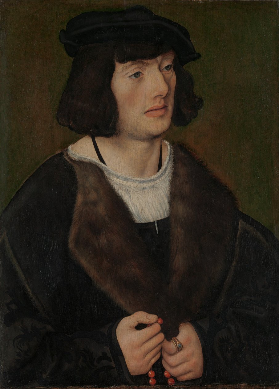Muotokuva miehestä, jolla on rukous, n. 1508. tekijältä Lucas Cranach the Elder