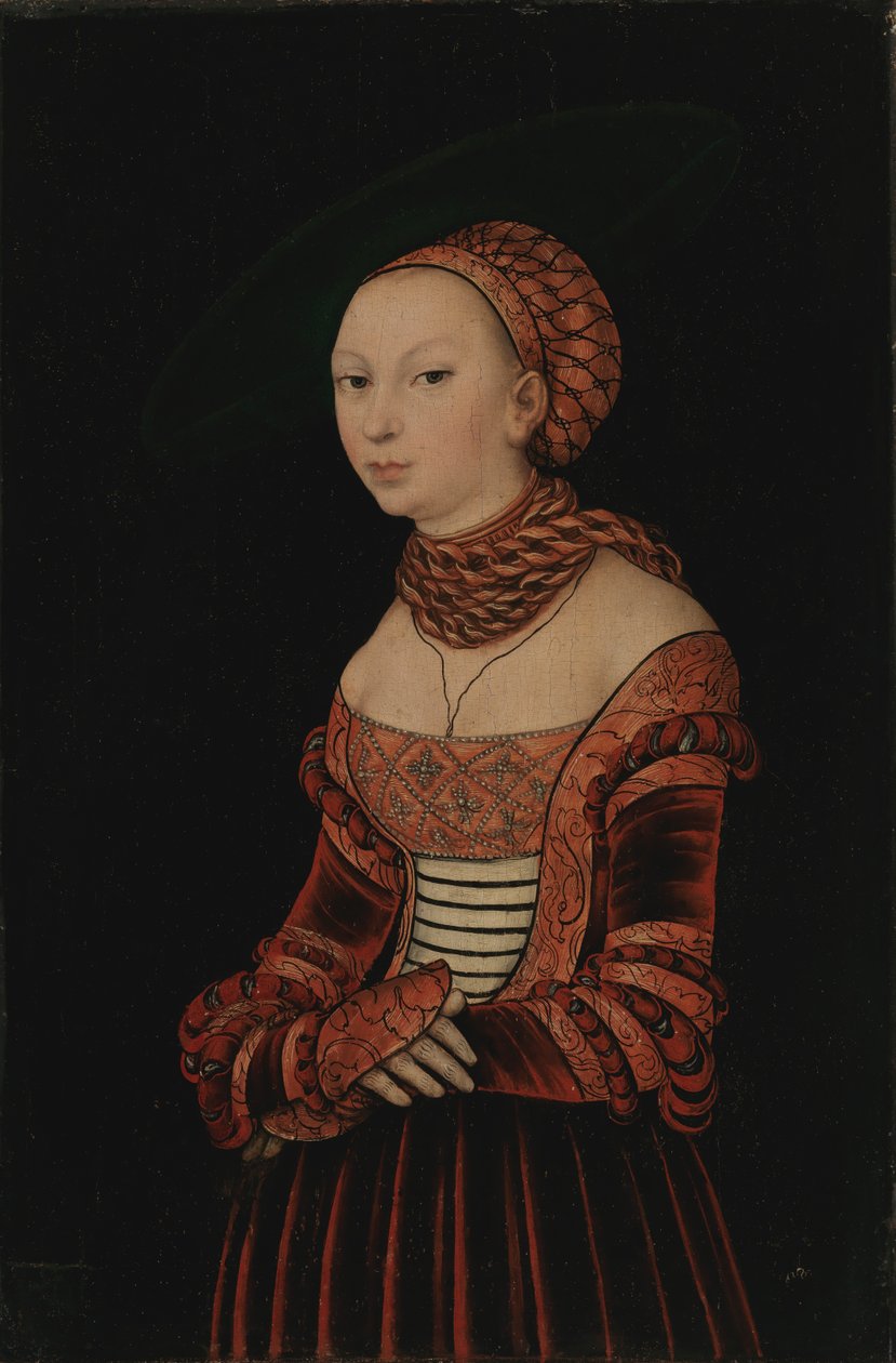 Nuoren naisen muotokuva, 1525. tekijältä Lucas Cranach the Elder