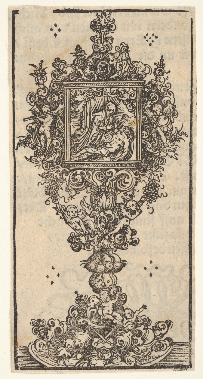 Reliquary with Pieta, suuresta Wittenbergin pyhäinjäännösten sarjasta, 1509. tekijältä Lucas Cranach the Elder