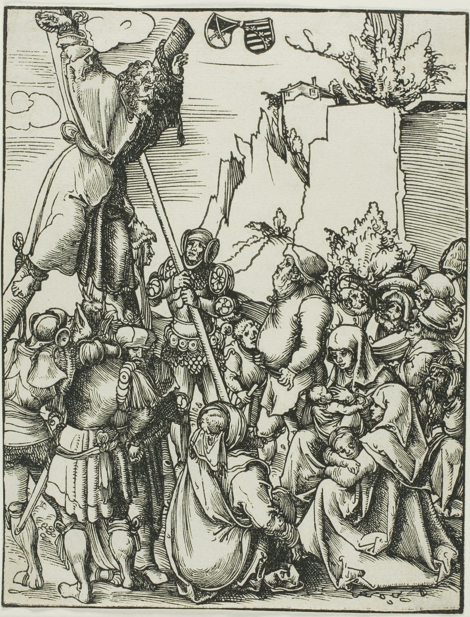 Pyhä Andreas, Apostolien marttyyrikuolemasta. tekijältä Lucas Cranach the Elder