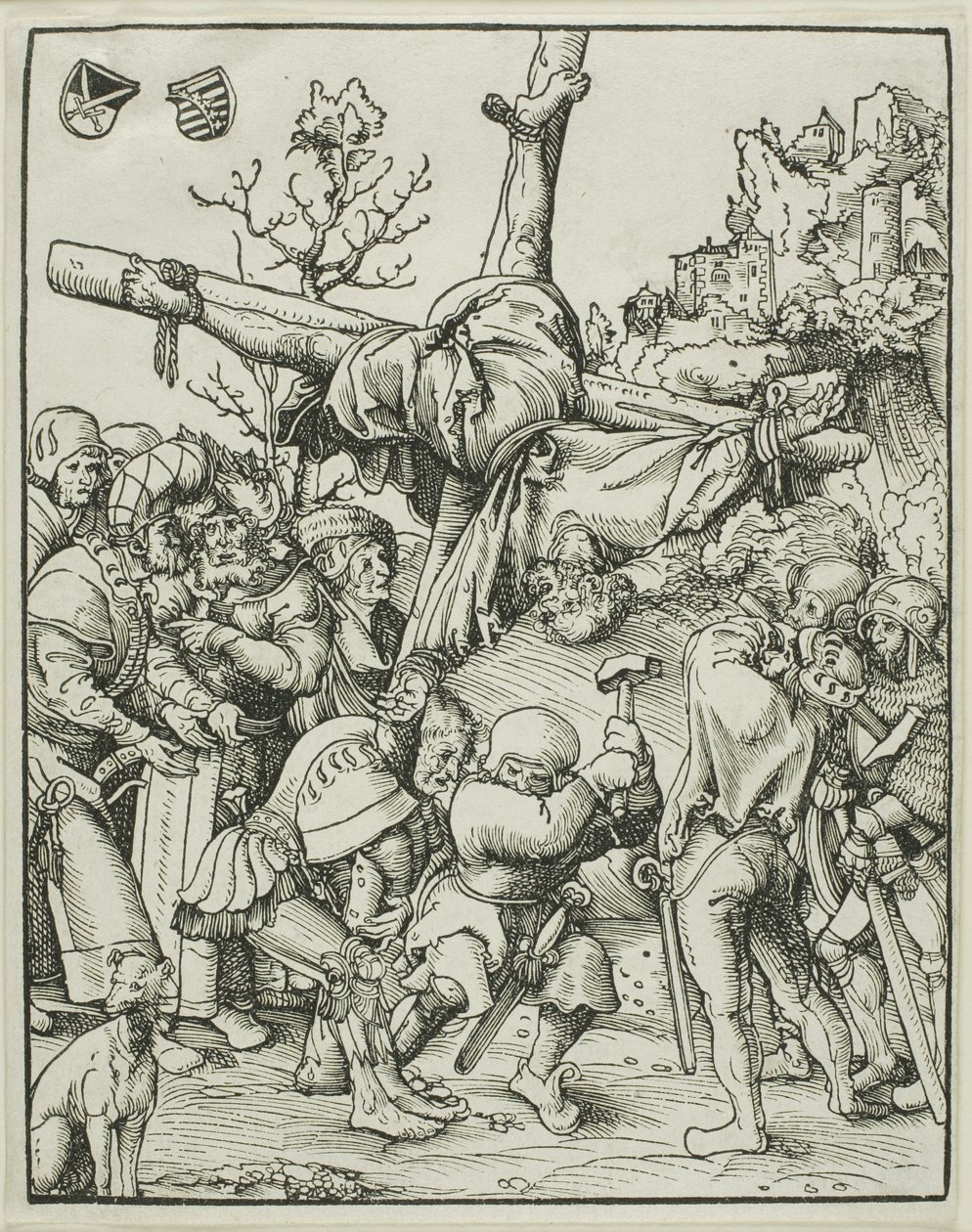 Pyhä Pietari, Apostolien marttyyrikuolemasta. tekijältä Lucas Cranach the Elder
