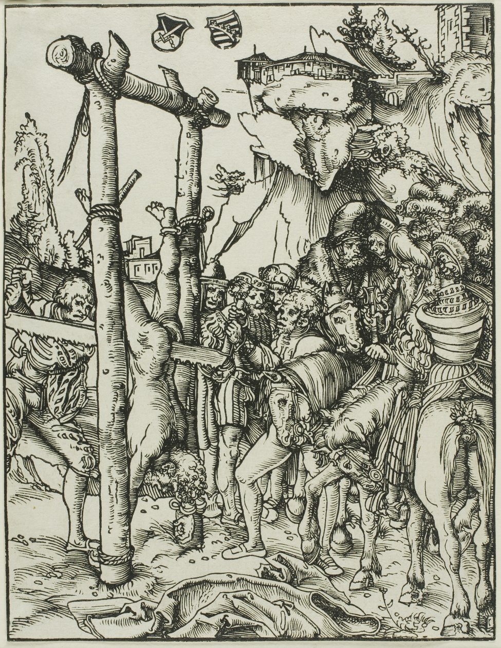 Pyhä Simon, Apostolien marttyyrikuolemasta. tekijältä Lucas Cranach the Elder