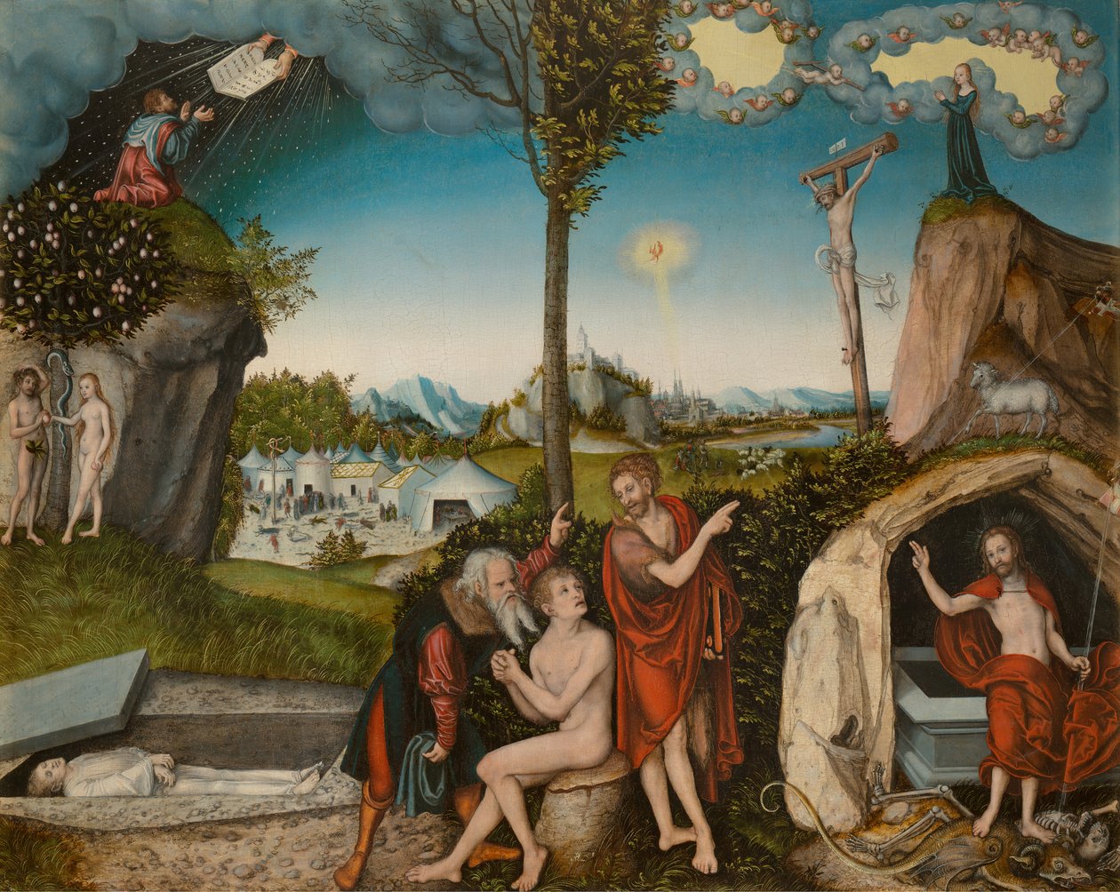 Sündenfall und Erlösung tekijältä Lucas Cranach the Elder