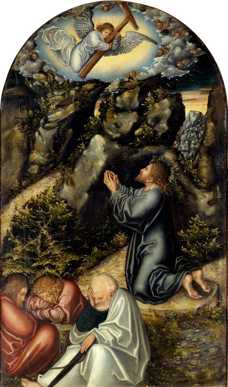 Agony in the Garden, n. 1520 tekijältä Lucas Cranach the Elder