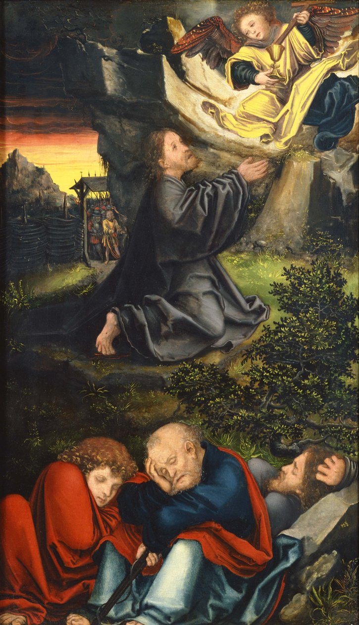 Agony in the Garden, noin 1518 tekijältä Lucas Cranach the Elder