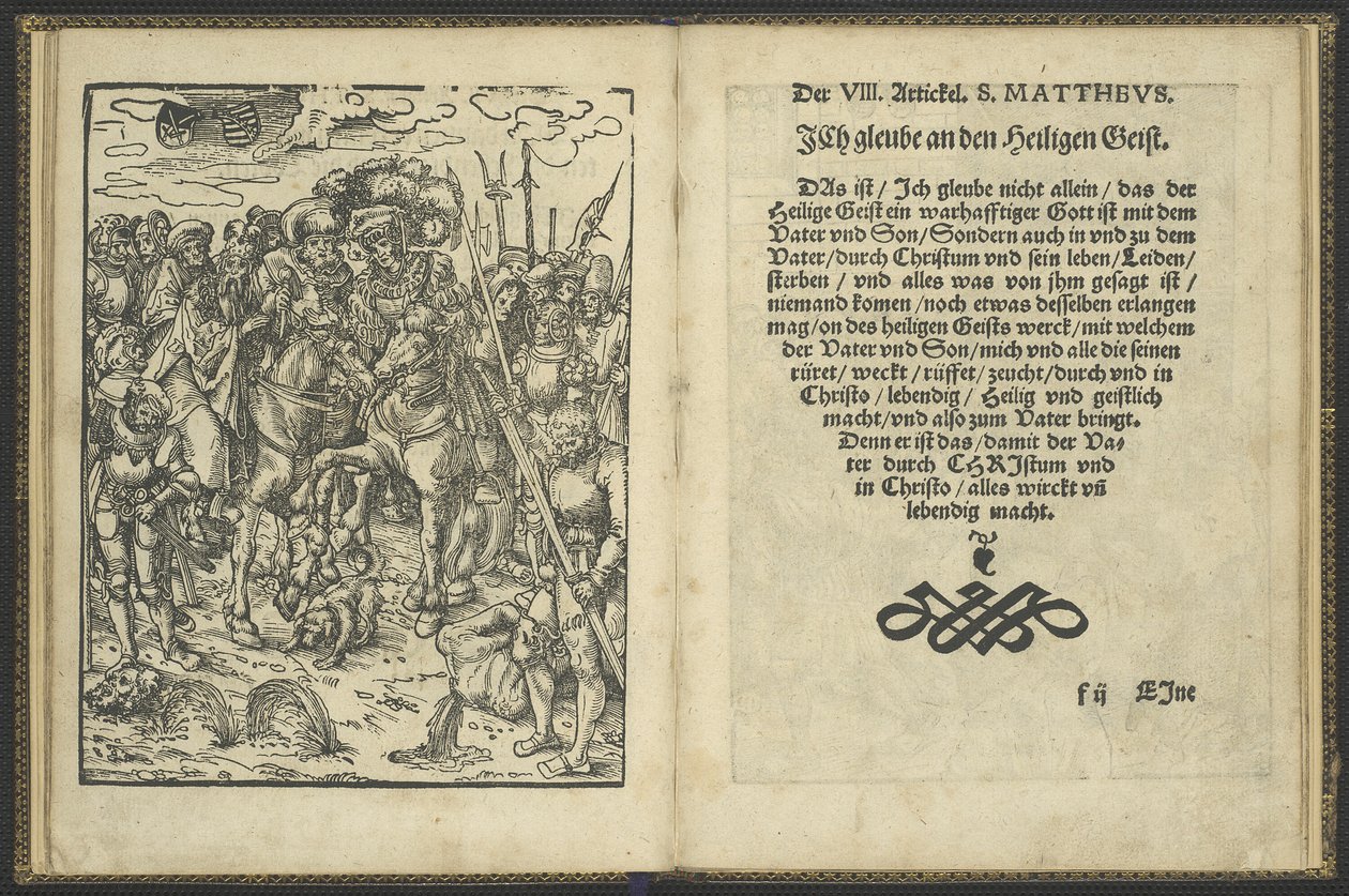 Apostolien uskontunnustus (Pyhien apostolien symboli) tekijältä Lucas Cranach the Elder