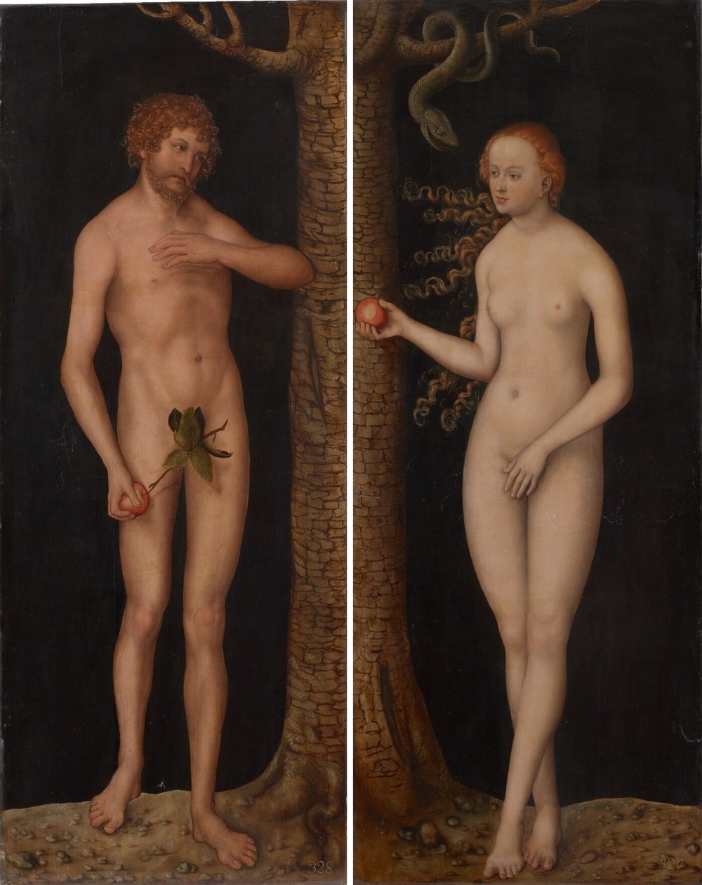 Ihmisen syntiinlankeemus tekijältä Lucas Cranach the Elder