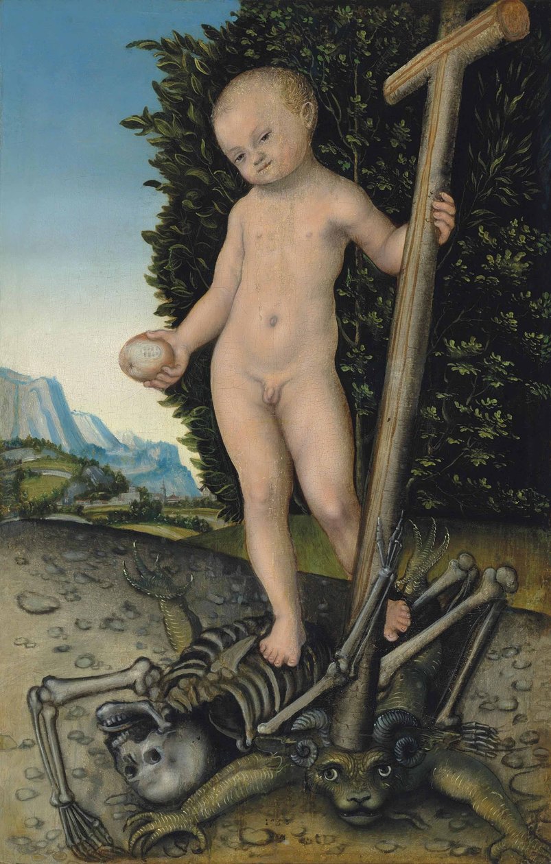Kristuksen lapsi lunastajana tekijältä Lucas Cranach the Elder