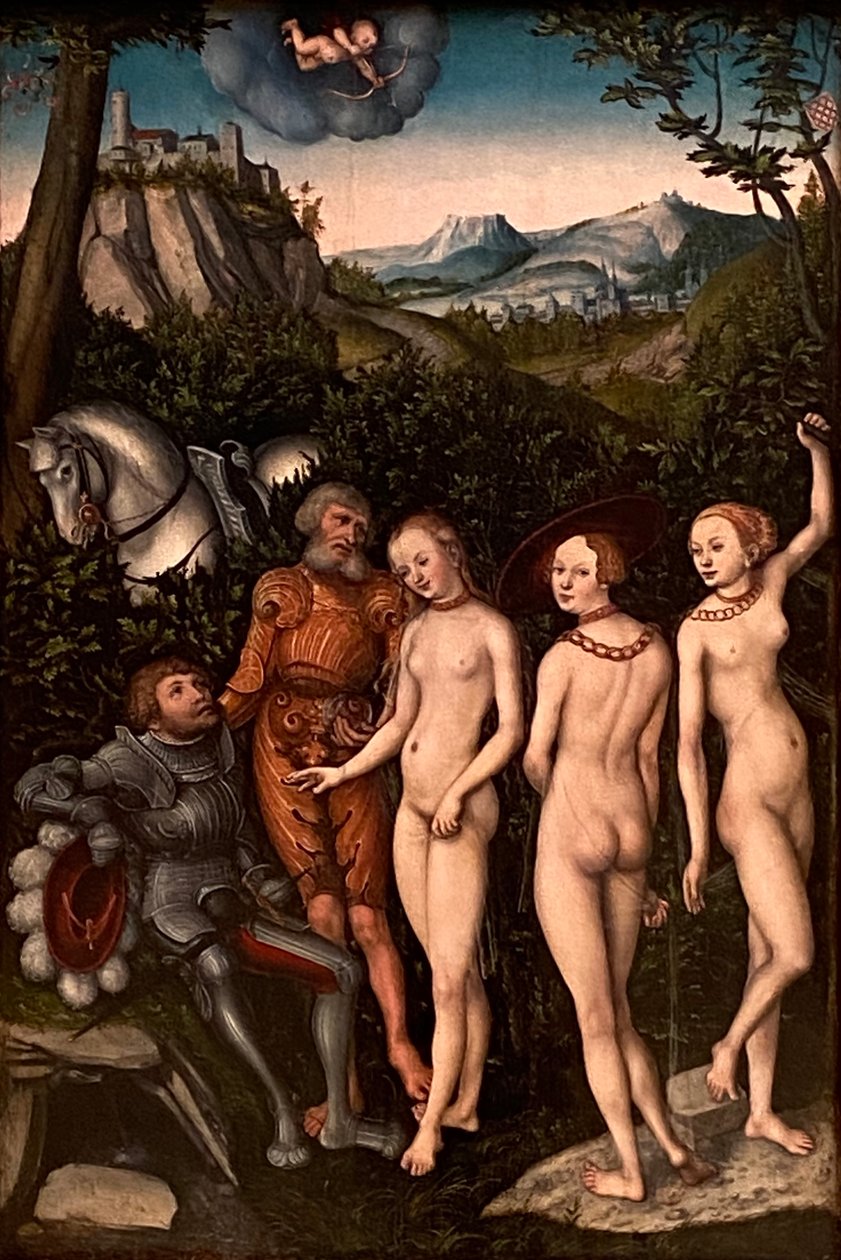 Pariisin tuomio tekijältä Lucas Cranach the Elder