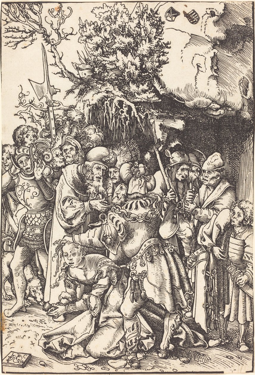 Pyhän Barbaran marttyyrikuolema tekijältä Lucas Cranach the Elder
