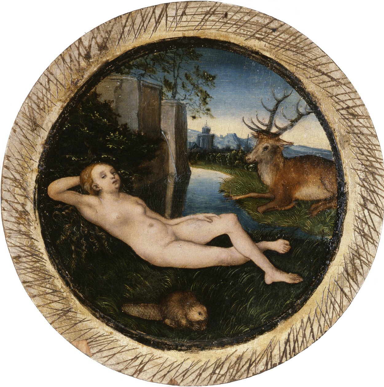 Kevään nymfi tekijältä Lucas Cranach the Elder