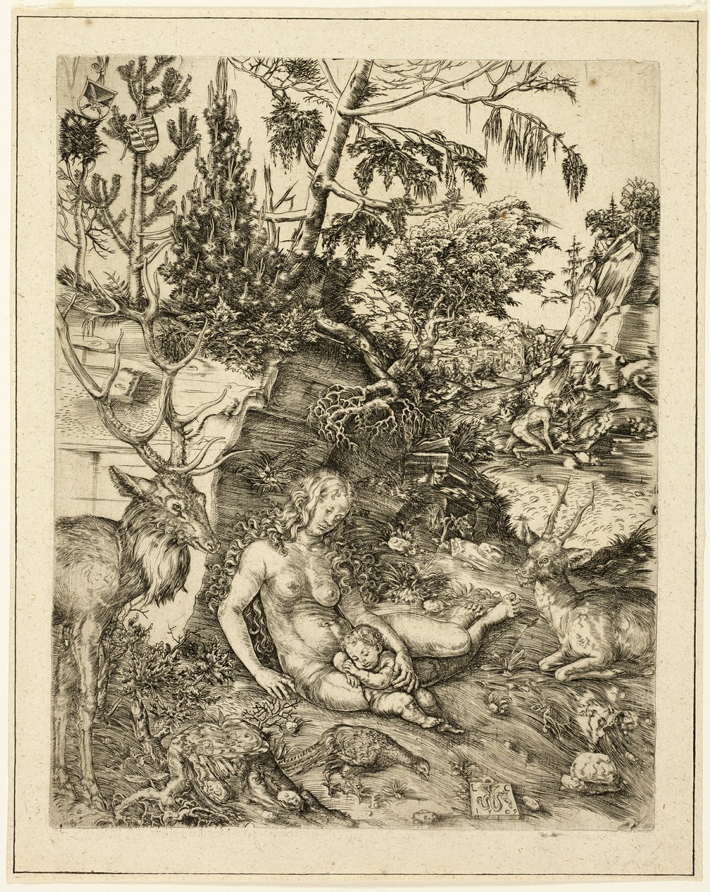 Pyhän Johannes Krysostomoksen katumus tekijältä Lucas Cranach the Elder