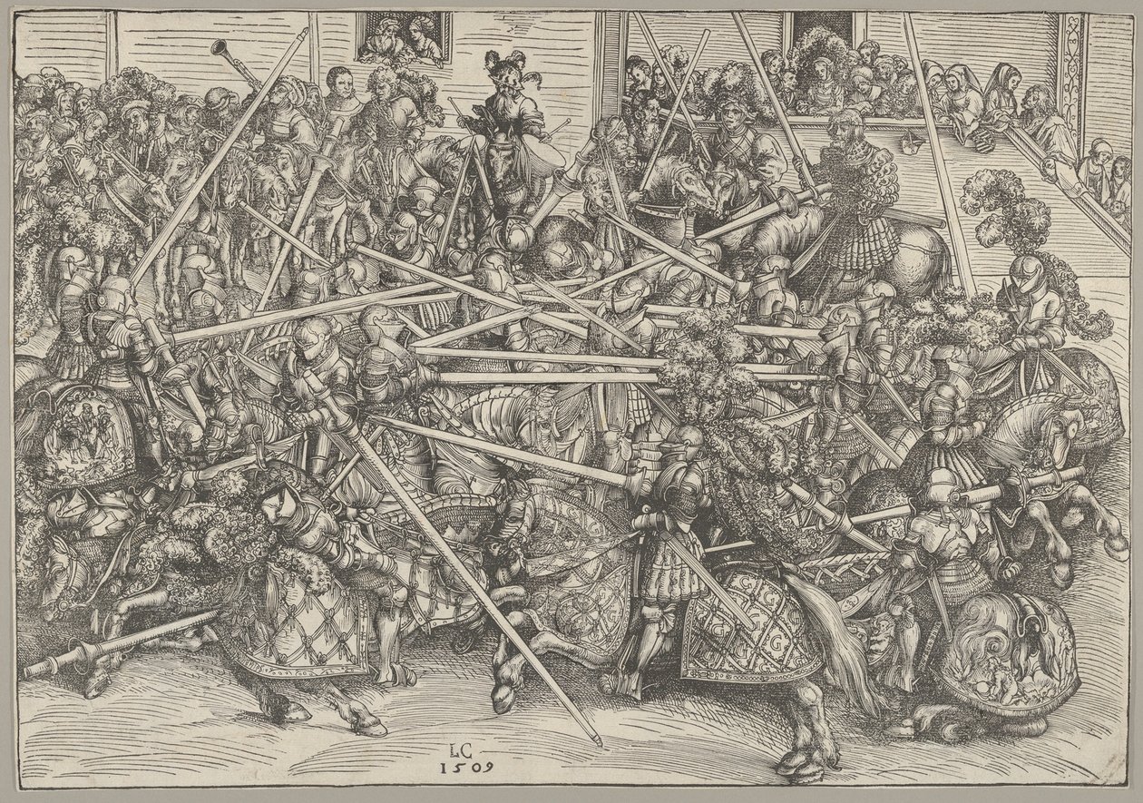 Kolmas turnaus, 1509. tekijältä Lucas Cranach the Elder