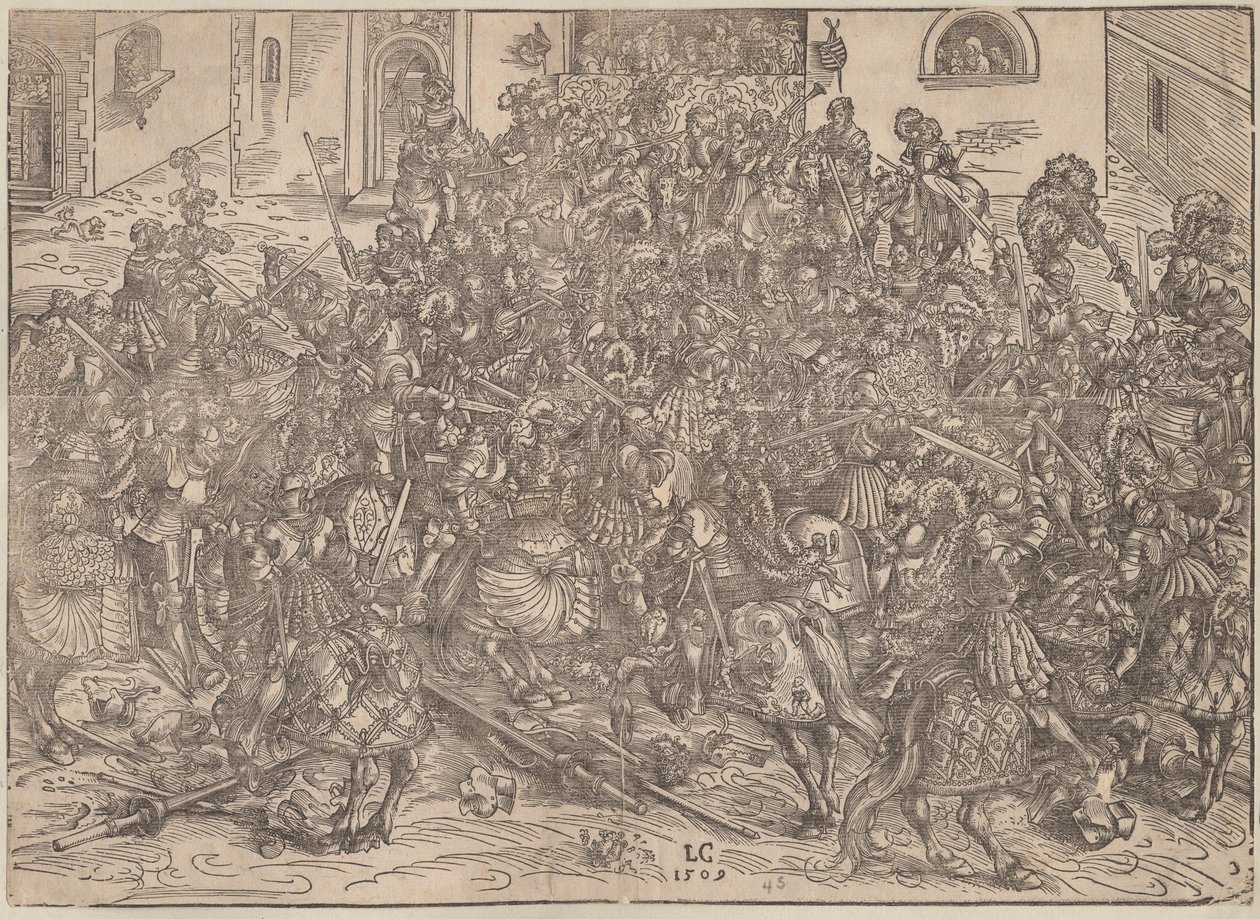 Turnaus, 1509 tekijältä Lucas Cranach the Elder