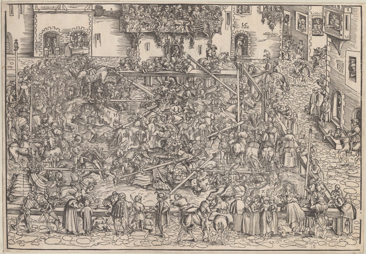 Turnaus, 1509 tekijältä Lucas Cranach the Elder