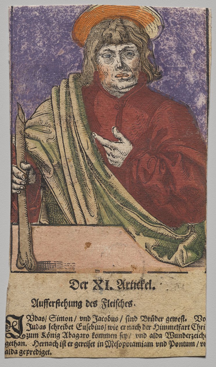 Juudas Kristukselta, apostoleilta ja pyhältä Paavalilta tekijältä Lucas Cranach the Elder, After
