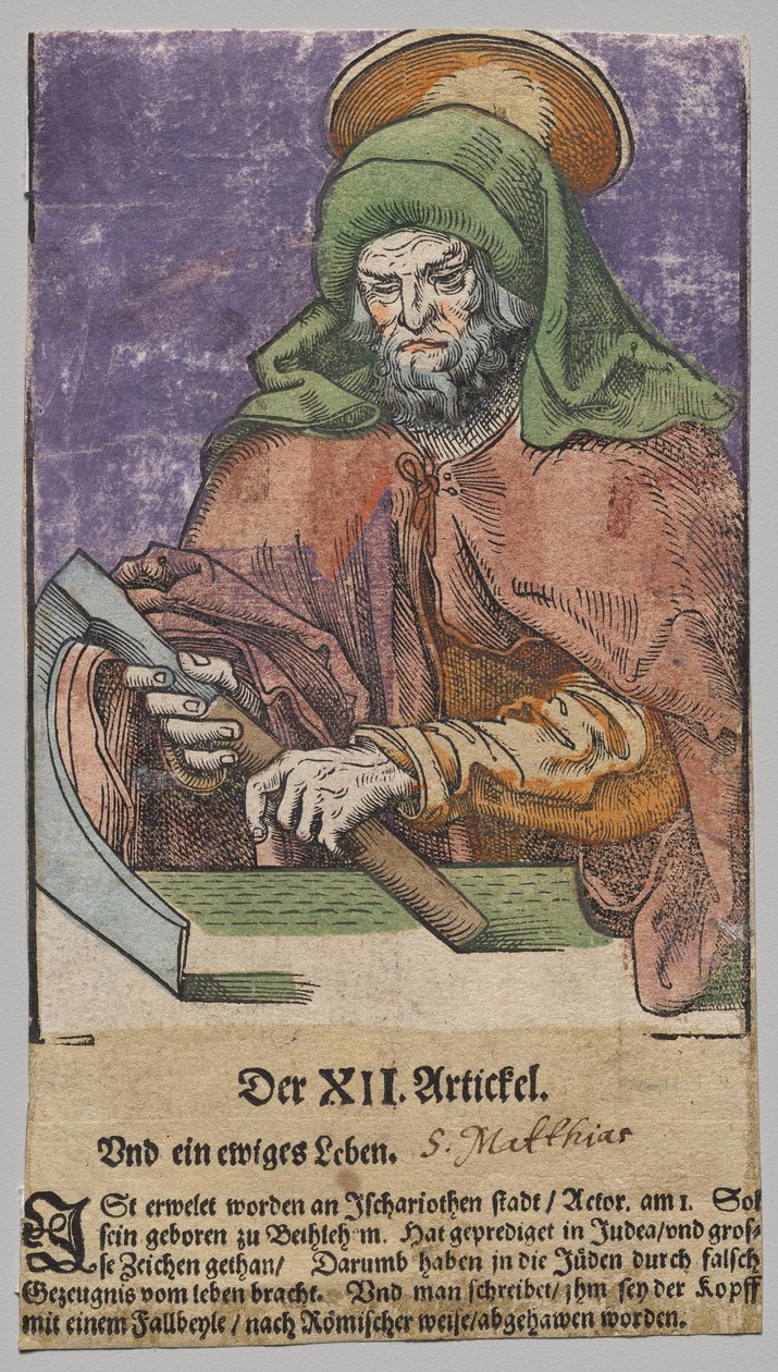 Mattias Kristuksesta, Apostolit ja Pyhä Paavali tekijältä Lucas Cranach the Elder, After