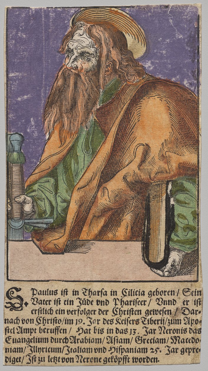 Paavali Kristuksesta, Apostolit ja Pyhä Paavali tekijältä Lucas Cranach the Elder, After