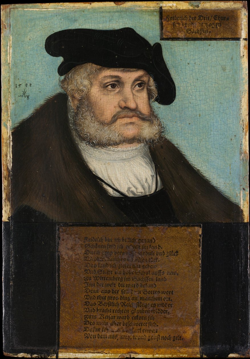 Friedrich III (1463-1525), Viisas, Saksin vaaliruhtinas. tekijältä Lucas Cranach the Elder and workshop