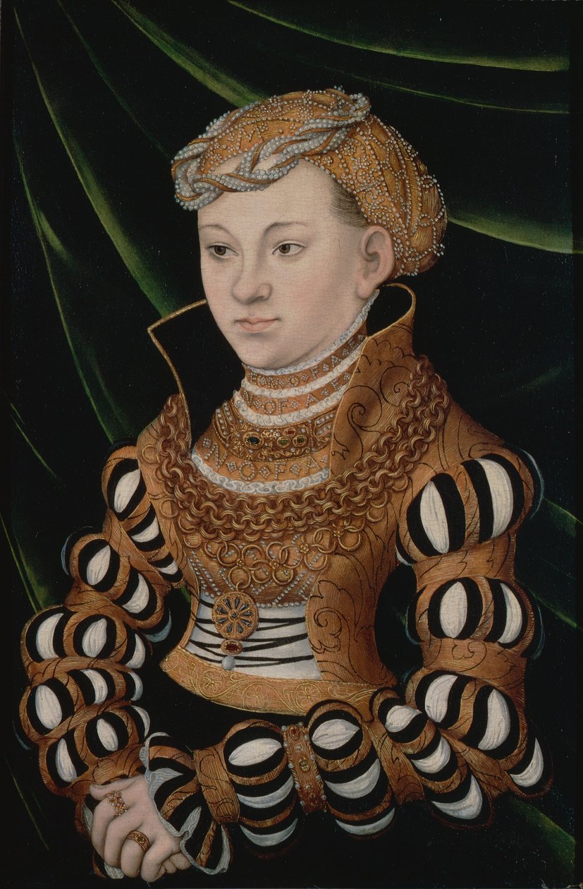 Muotokuva Saksin prinsessa Margaretista tekijältä Lucas Cranach the Elder and workshop