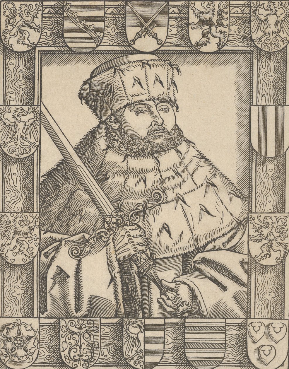 Kopio John Frederic the Magnanimousista vaalivaatteissa tekijältä Lucas Cranach the Younger  