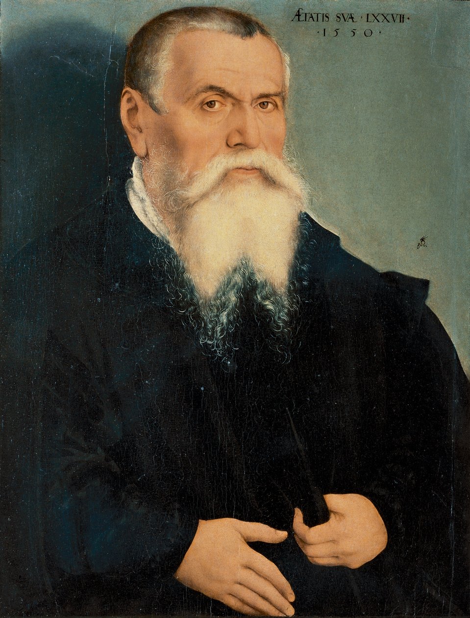 Italialainen:  Muotokuva Lucas Cranach vanhempi: Ritratto di Lucas Cranach il Vecchio tekijältä Lucas Cranach the Younger