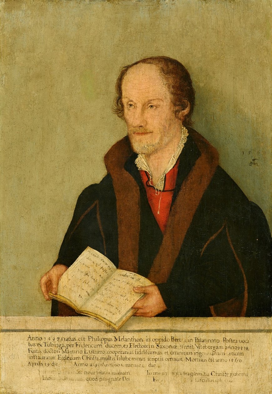 Philipp Melanchthonin muotokuva tekijältä Lucas Cranach the Younger