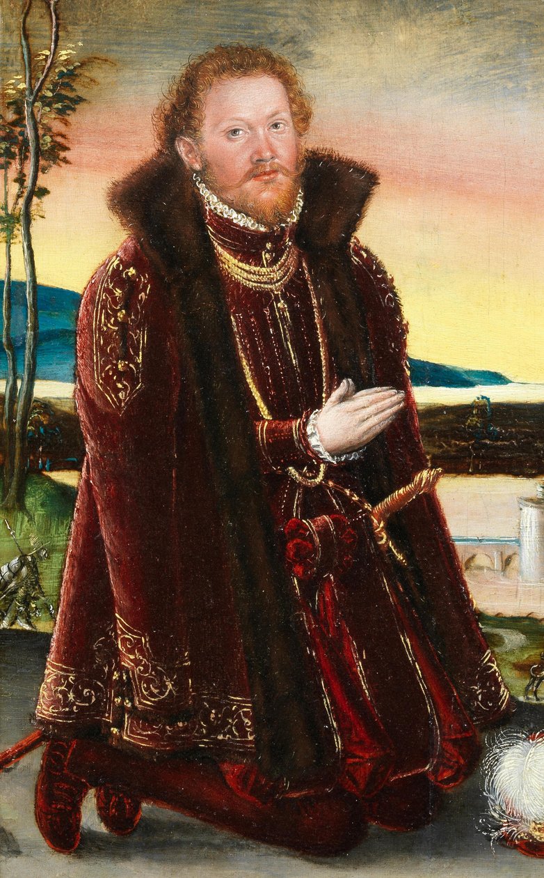Muotokuva prinssi Joachim Ernst von Anhaltista tekijältä Lucas Cranach the Younger