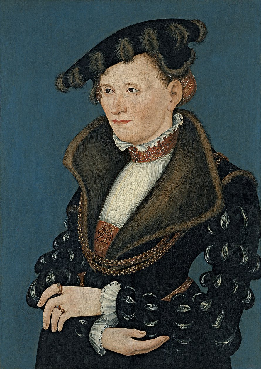Naisen muotokuva, 1539 tekijältä Lucas Cranach the Younger