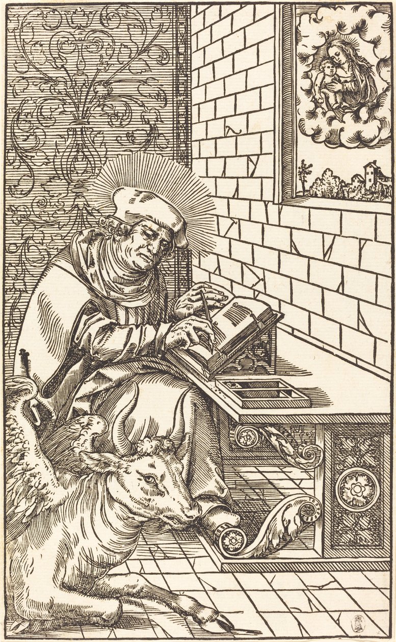 Pyhä Luke tekijältä Lucas Cranach the Younger