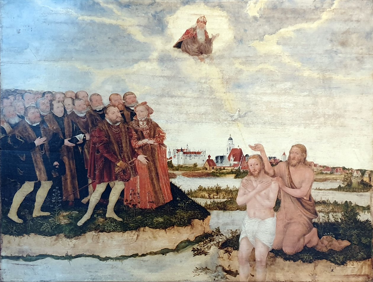 Kristuksen kaste tekijältä Lucas Cranach the Younger