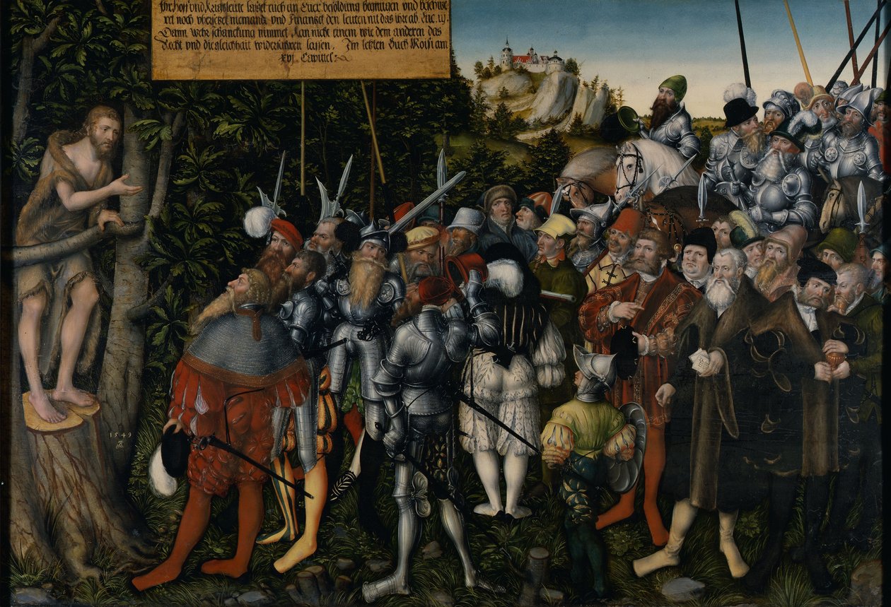 Johannes Kastajan saarna, 1549 tekijältä Lucas Cranach the Younger