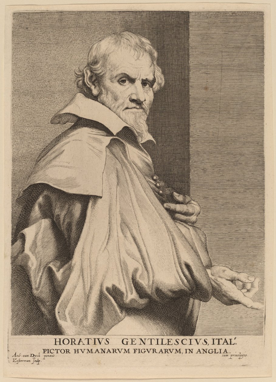 Orazio Gentileschi tekijältä Lucas Emil Vorsterman after Sir Anthony van Dyck