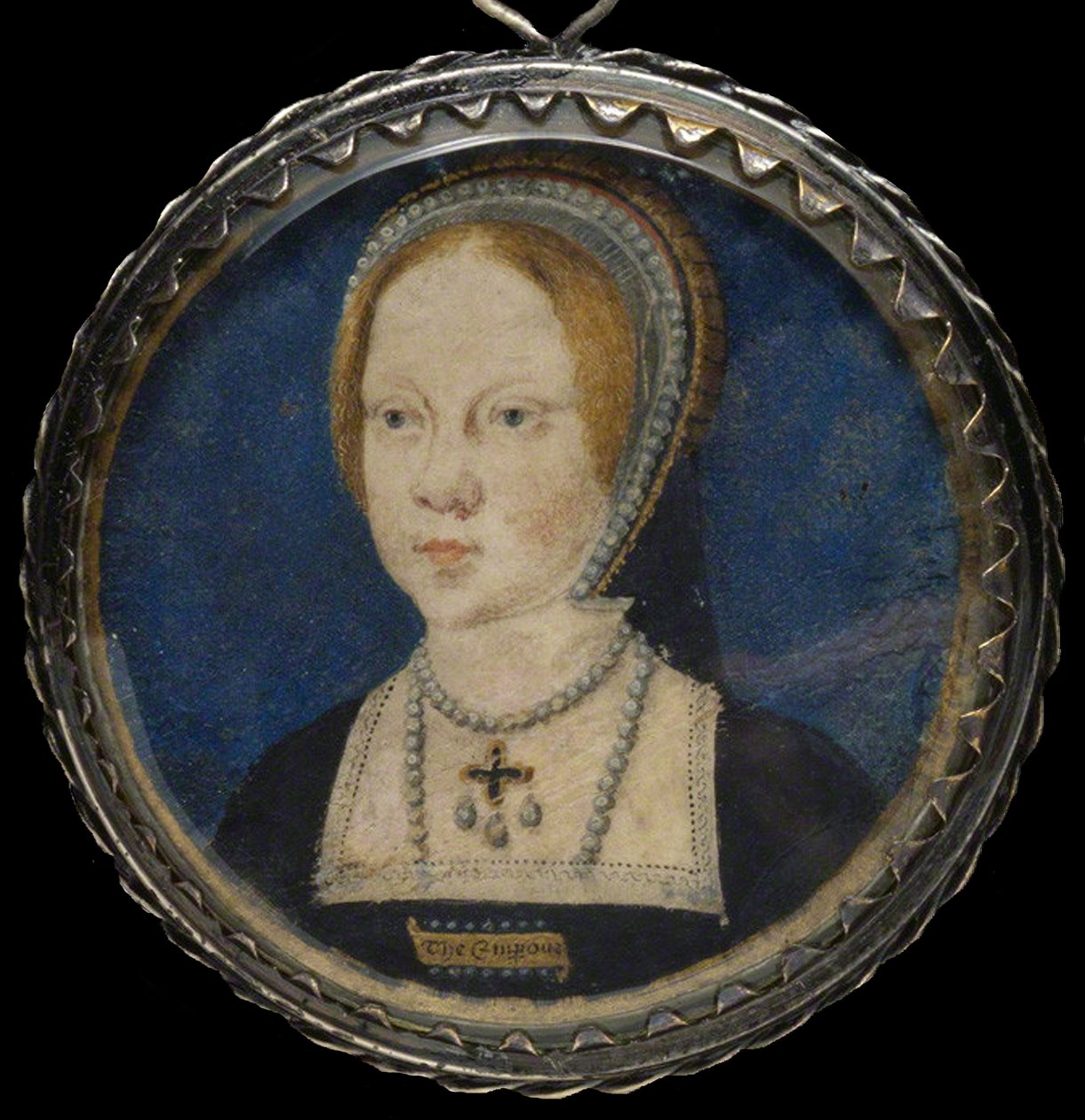 Englannin Maria I:n muotokuva, noin 1521-1525 tekijältä Lucas Horenbout or Hornebault