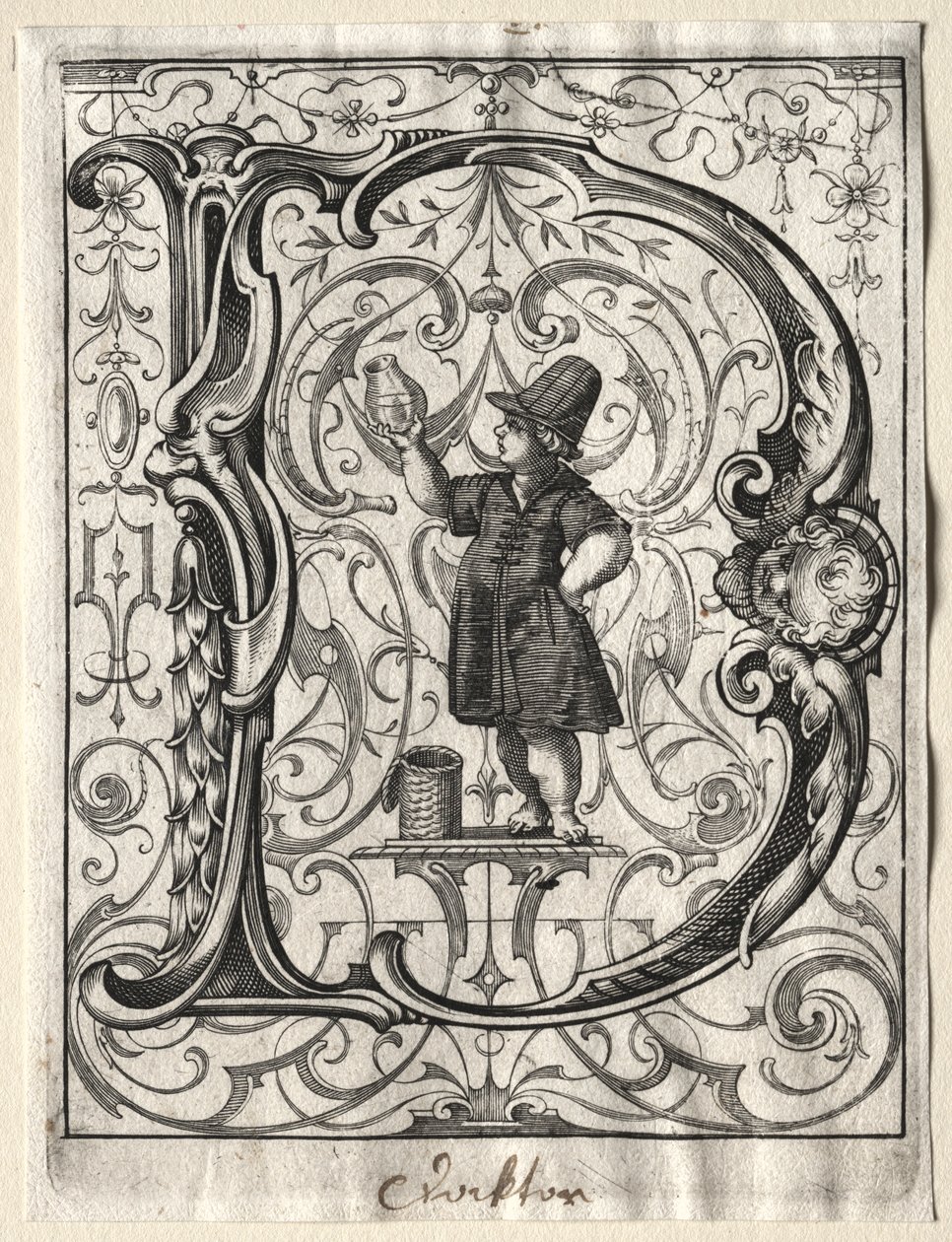 Uusi ABC-vihkonen: D, 1627. tekijältä Lucas Kilian
