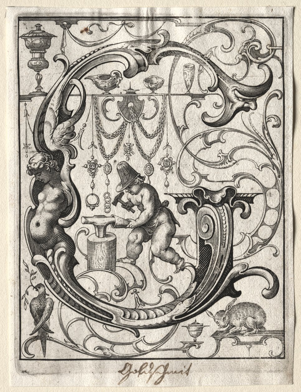 Uusi ABC-vihkonen: G, 1627. tekijältä Lucas Kilian
