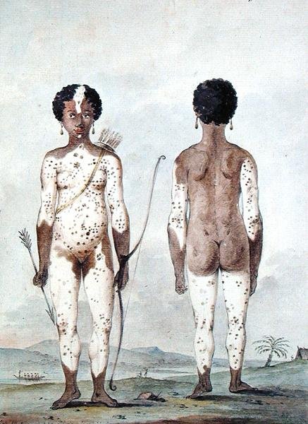 "Petite fille negre nee Lille St. Lucia", n. 1795 (akvarelli paperille) tekijältä Lucas Lucas