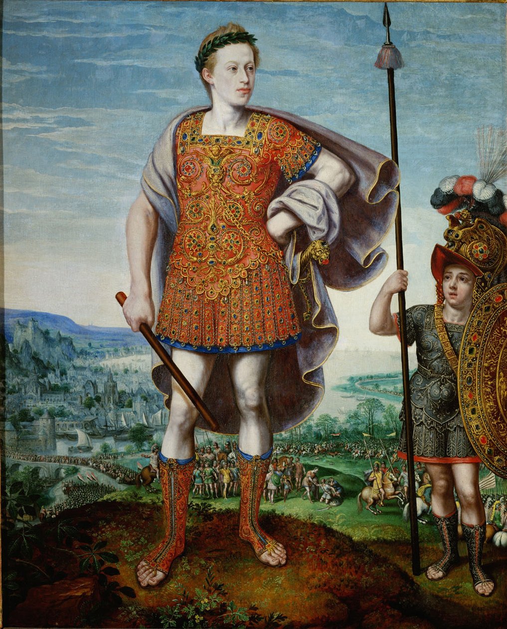 Arkkiherttua Mattias Scipio Africanus vanhina, 1580 tekijältä Lucas Valckenborch van