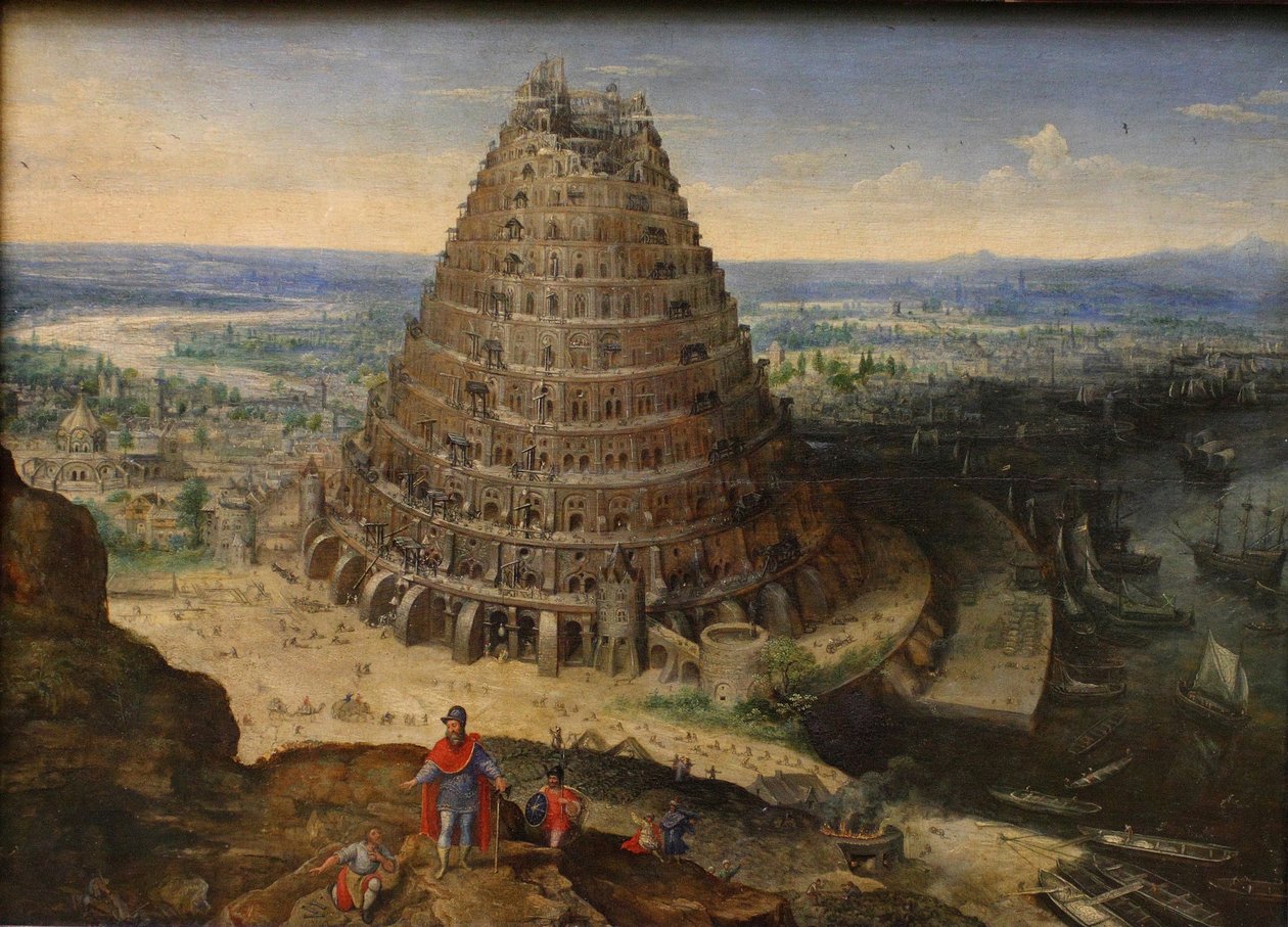 Baabelin torni, 1594 tekijältä Lucas Valckenborch van