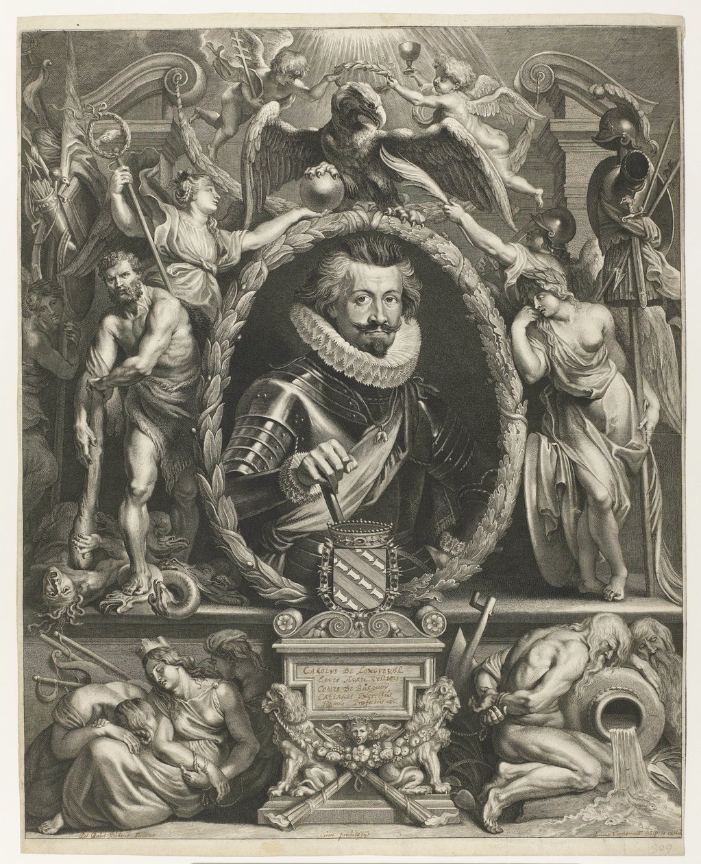 Bucquoyn kreivin Charles Bonaventure de Longuevalin muotokuva Muotokuva Charles-Bonaventure de Longuevalista, Graaf van Bucquoysta tekijältä Lucas Vorsterman (I)