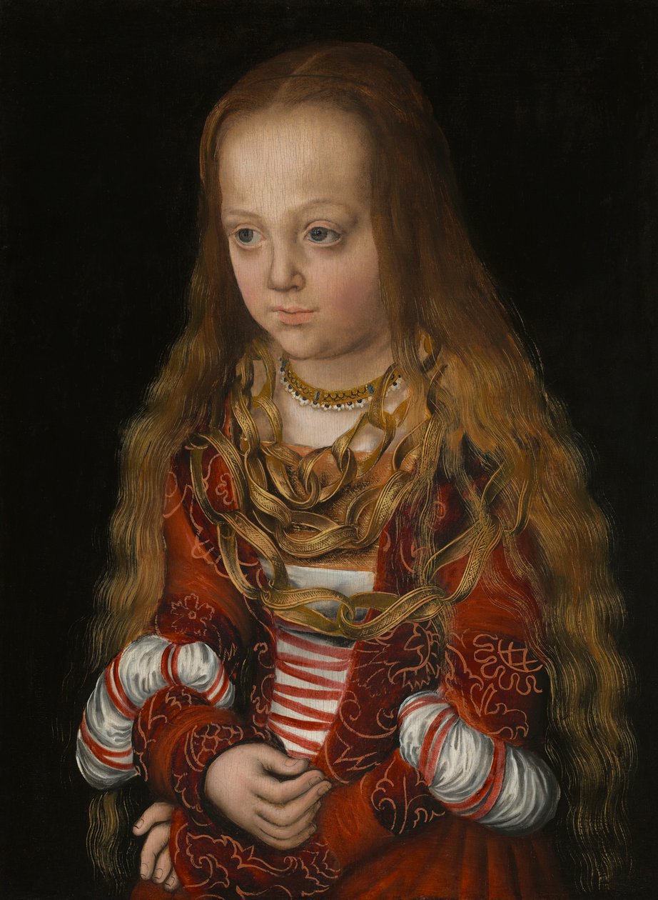 Saksin prinsessa, n. 1517 (öljy paneelille) tekijältä Lucas the Elder Cranach