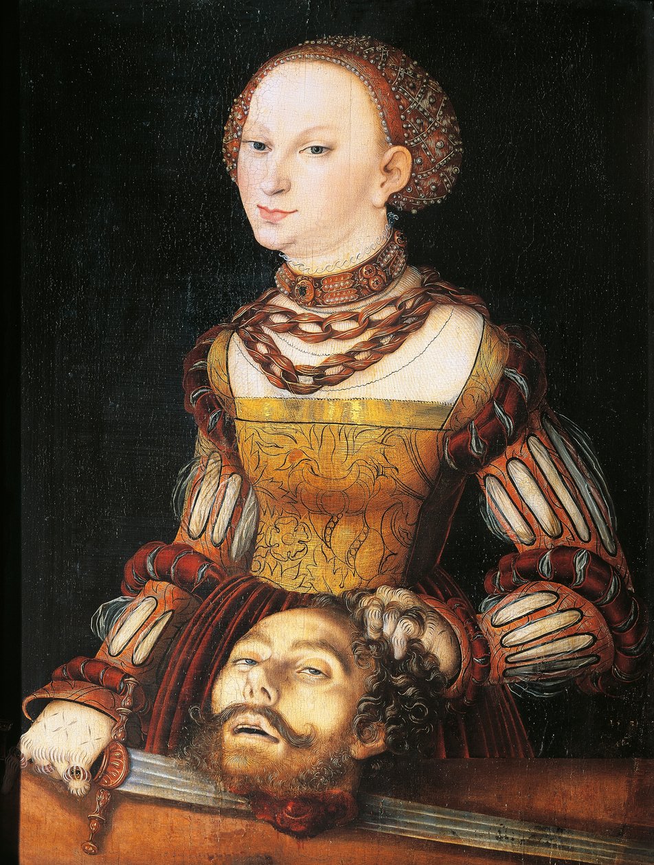 Judith Holofernesin päällikön kanssa tekijältä Lucas the Elder Cranach