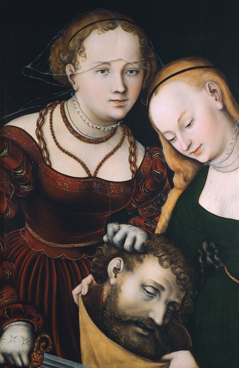 Judith Holofernesin pään kanssa, Lucas Cranach Vanhin (1472-1553) tekijältä Lucas the Elder Cranach